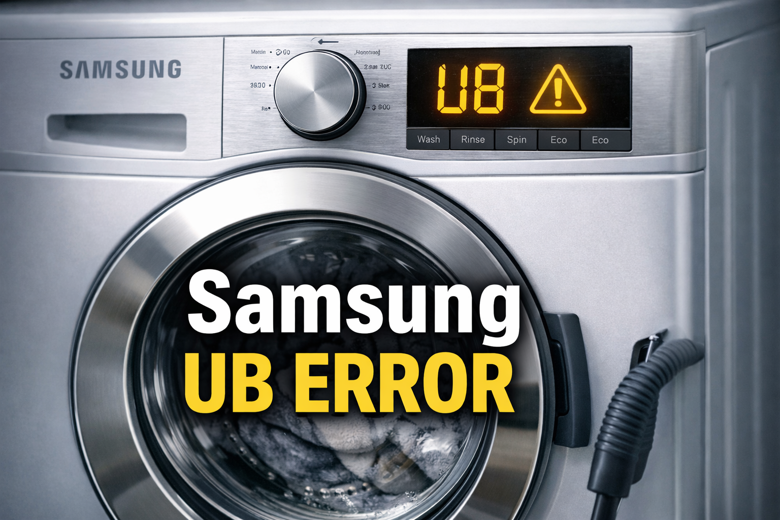 Samsung UB Error on washing machine display