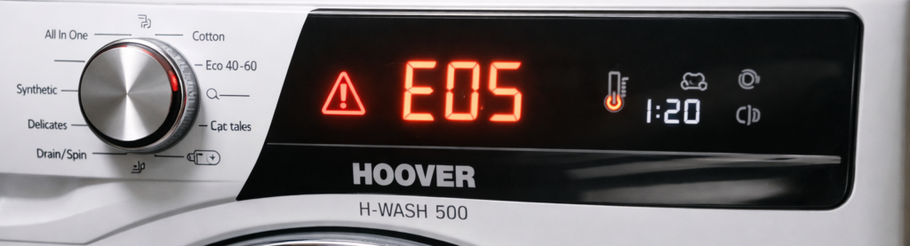 Hoover E05 Error code