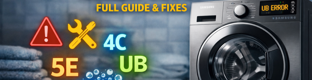 SAMSUNG WASHING MACHINE ERROR CODES — FULL GUIDE & FIXES