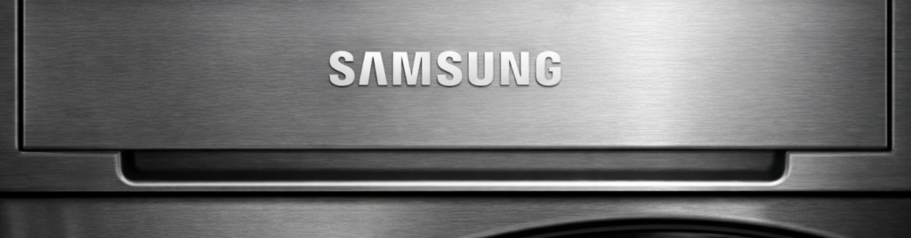 Samsung logo on detergent drawer 